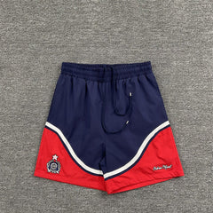 Broken Planet Embroidered Color Block Basketball Shorts