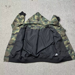 Broken Planet Camouflage Puff Print Zip Hoodie