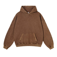 Kanye Heavyweight Vintage Washed Hoodie – Brown